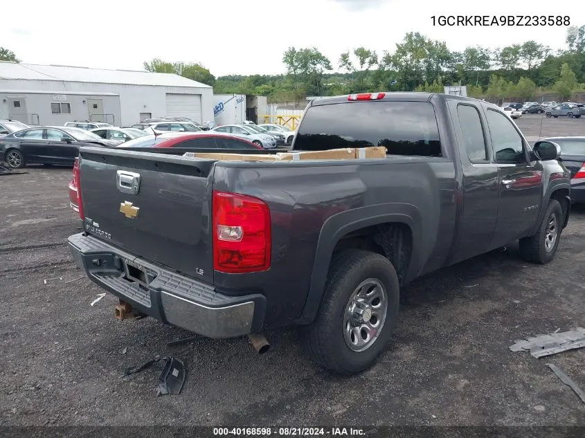 1GCRKREA9BZ233588 2011 Chevrolet Silverado 1500 Ls