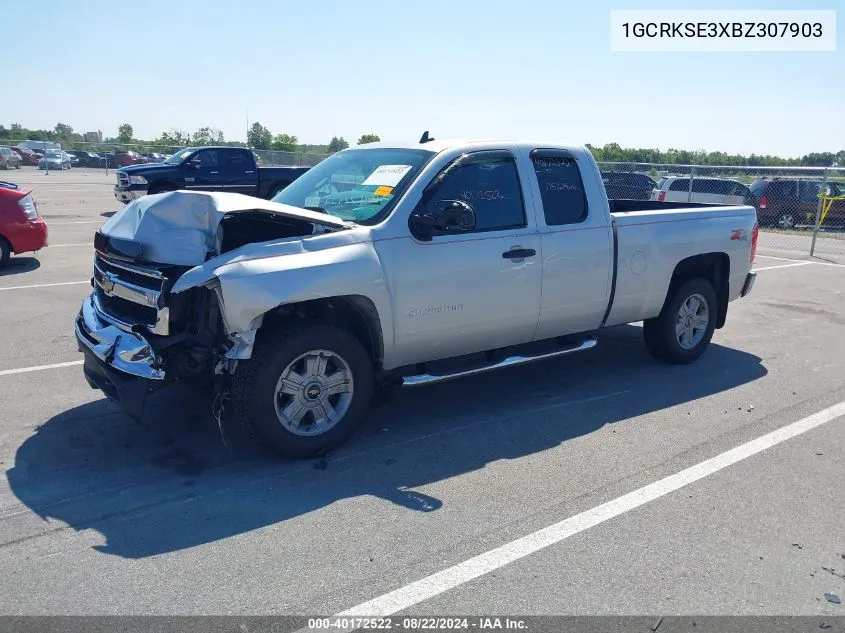 2011 Chevrolet Silverado 1500 Lt VIN: 1GCRKSE3XBZ307903 Lot: 40172522