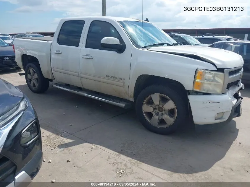 2011 Chevrolet Silverado 1500 Ltz VIN: 3GCPCTE03BG131213 Lot: 40194219