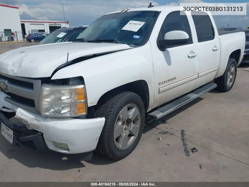 2011 Chevrolet Silverado 1500 Ltz VIN: 3GCPCTE03BG131213 Lot: 40194219