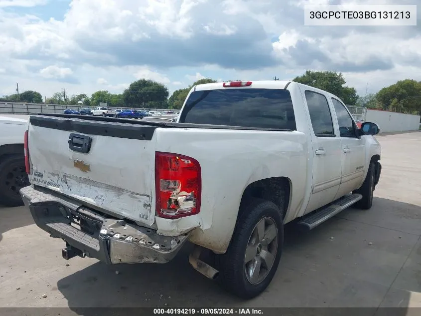 2011 Chevrolet Silverado 1500 Ltz VIN: 3GCPCTE03BG131213 Lot: 40194219