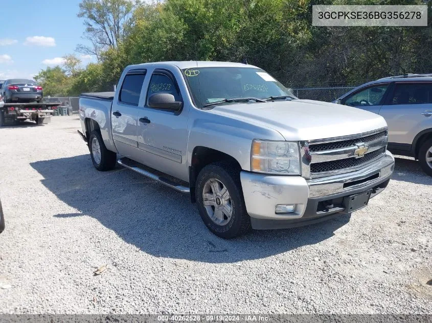 2011 Chevrolet Silverado 1500 Lt VIN: 3GCPKSE36BG356278 Lot: 40262528