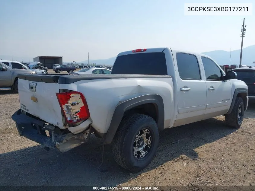 2011 Chevrolet Silverado 1500 Lt VIN: 3GCPKSE3XBG177211 Lot: 40274515