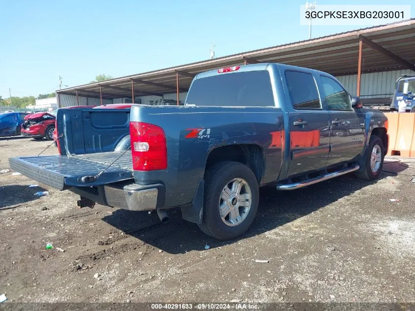 3GCPKSE3XBG203001 2011 Chevrolet Silverado 1500 Lt