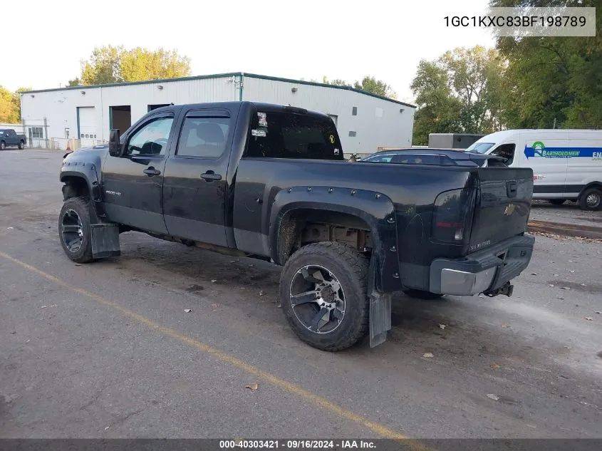 2011 Chevrolet Silverado 2500Hd K2500 Heavy Duty Lt VIN: 1GC1KXC83BF198789 Lot: 40303421