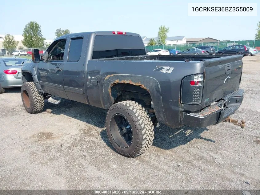 2011 Chevrolet Silverado 1500 Lt VIN: 1GCRKSE36BZ355009 Lot: 40316026