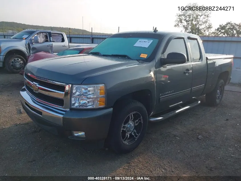 2011 Chevrolet Silverado 1500 Lt VIN: 1GCRCSE08BZ244271 Lot: 40328171