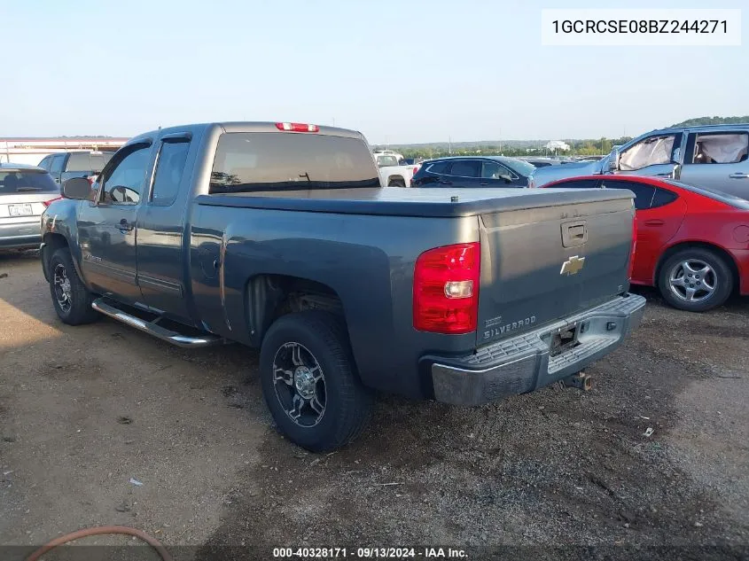 2011 Chevrolet Silverado 1500 Lt VIN: 1GCRCSE08BZ244271 Lot: 40328171