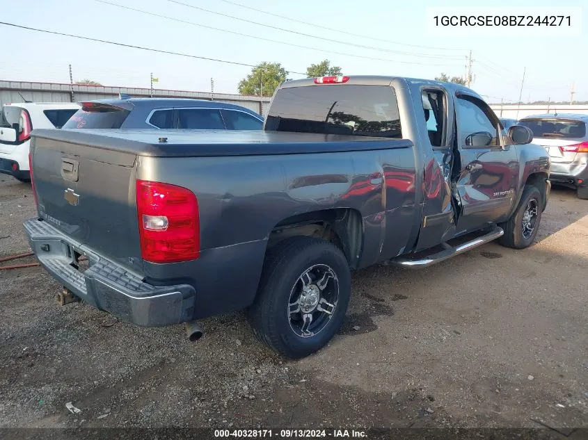 2011 Chevrolet Silverado 1500 Lt VIN: 1GCRCSE08BZ244271 Lot: 40328171