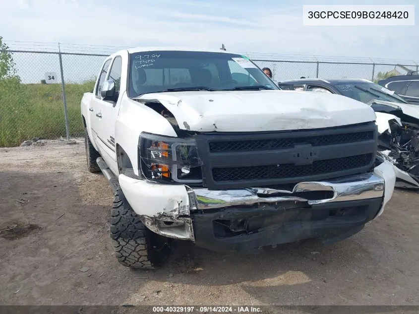 2011 Chevrolet Silverado 1500 Lt VIN: 3GCPCSE09BG248420 Lot: 40329197