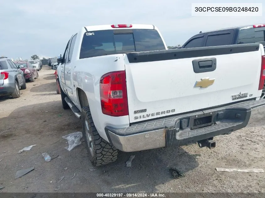 2011 Chevrolet Silverado 1500 Lt VIN: 3GCPCSE09BG248420 Lot: 40329197