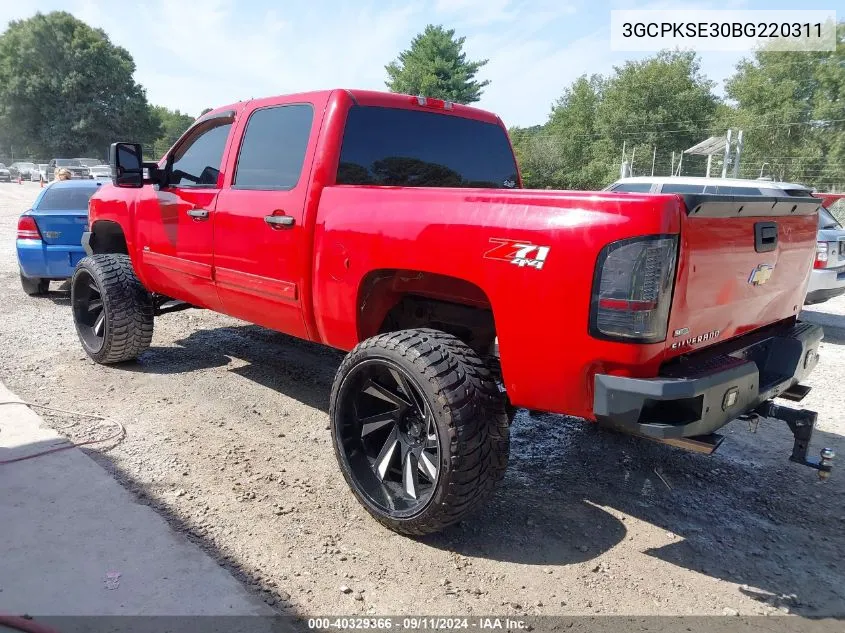 2011 Chevrolet Silverado 1500 Lt VIN: 3GCPKSE30BG220311 Lot: 40329366