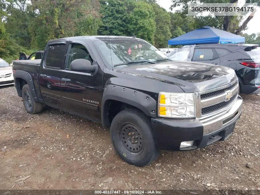 2011 Chevrolet Silverado 1500 Lt VIN: 3GCPKSE37BG194175 Lot: 40337447