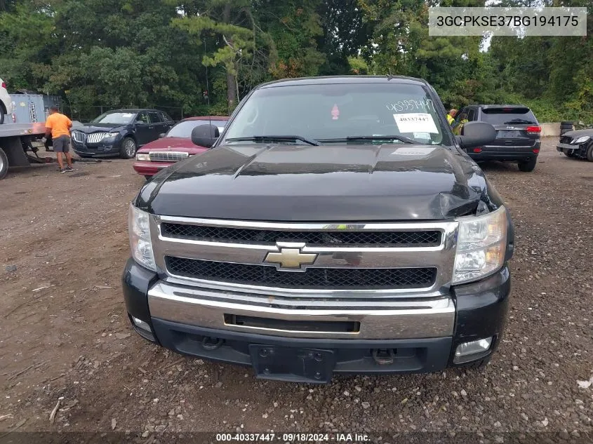 3GCPKSE37BG194175 2011 Chevrolet Silverado 1500 Lt