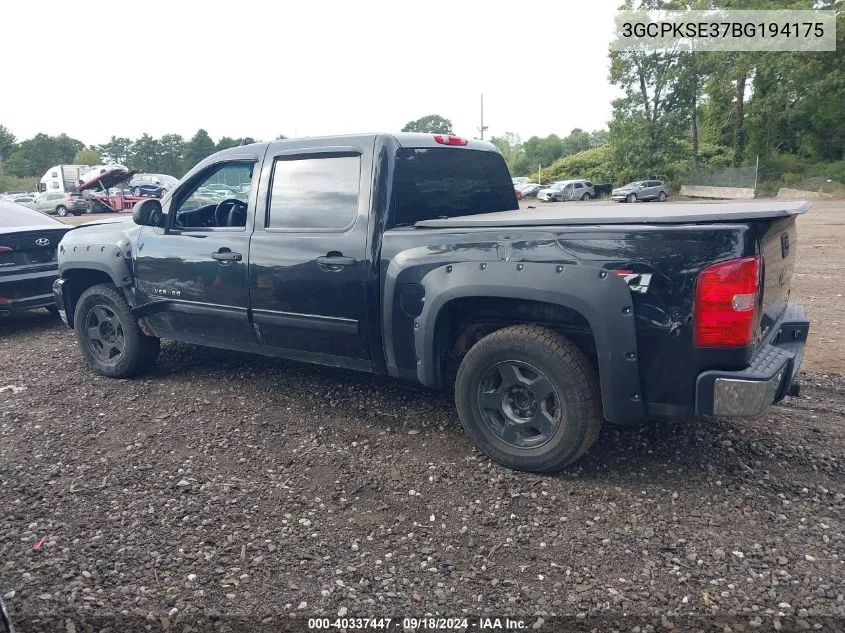 2011 Chevrolet Silverado 1500 Lt VIN: 3GCPKSE37BG194175 Lot: 40337447