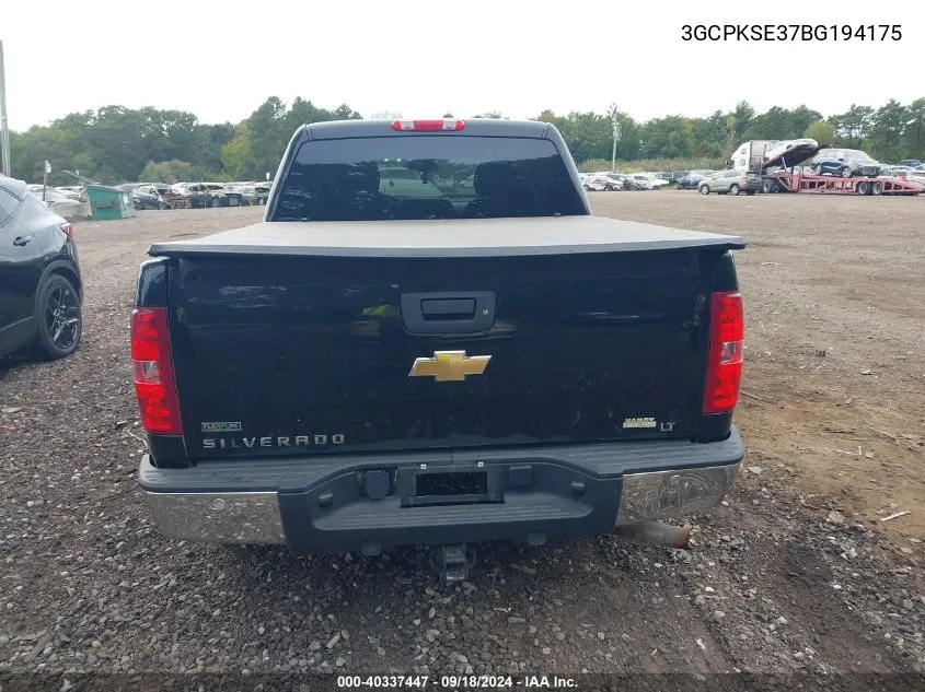 2011 Chevrolet Silverado 1500 Lt VIN: 3GCPKSE37BG194175 Lot: 40337447