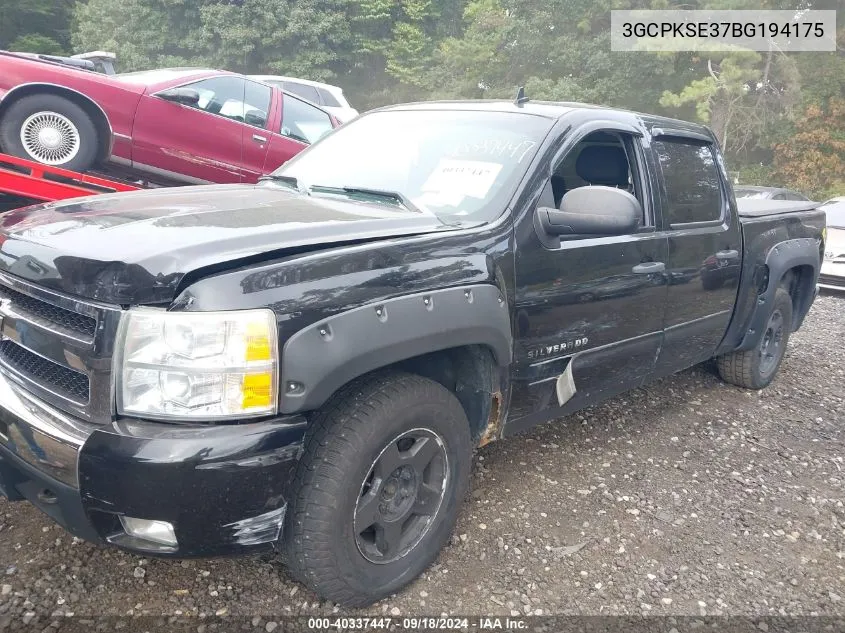 2011 Chevrolet Silverado 1500 Lt VIN: 3GCPKSE37BG194175 Lot: 40337447