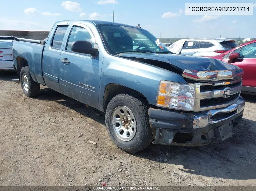 2011 Chevrolet Silverado 1500 Ls VIN: 1GCRCREA9BZ221714 Lot: 40346768