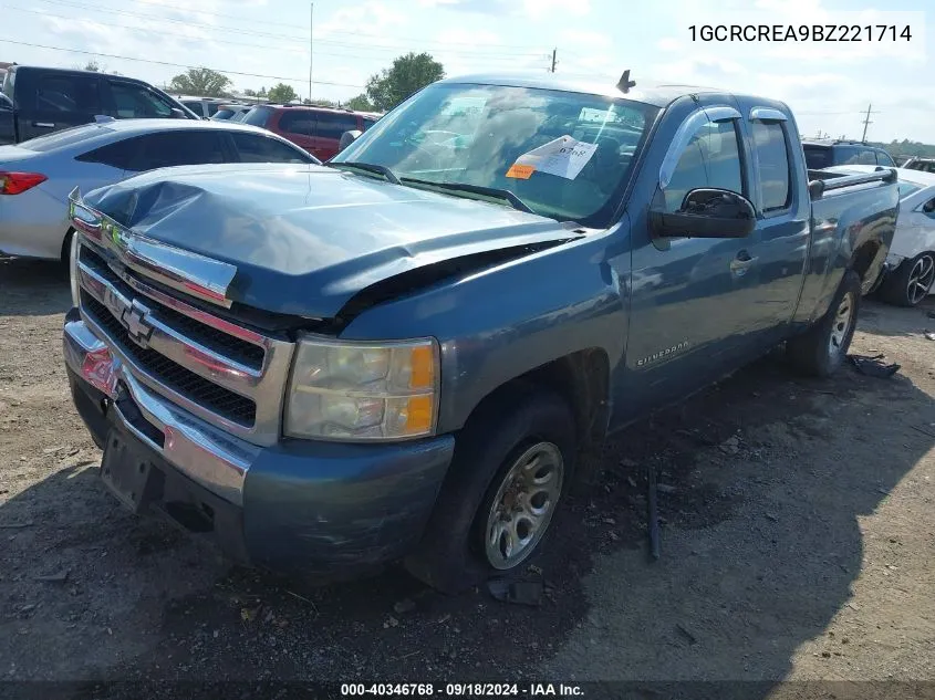 2011 Chevrolet Silverado 1500 Ls VIN: 1GCRCREA9BZ221714 Lot: 40346768