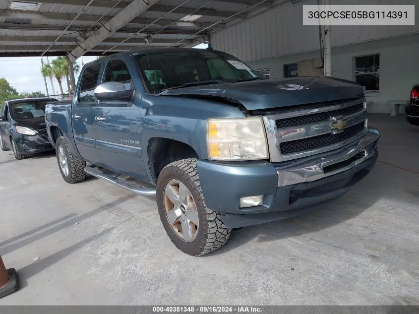 2011 Chevrolet Silverado 1500 Lt VIN: 3GCPCSE05BG114391 Lot: 40351348