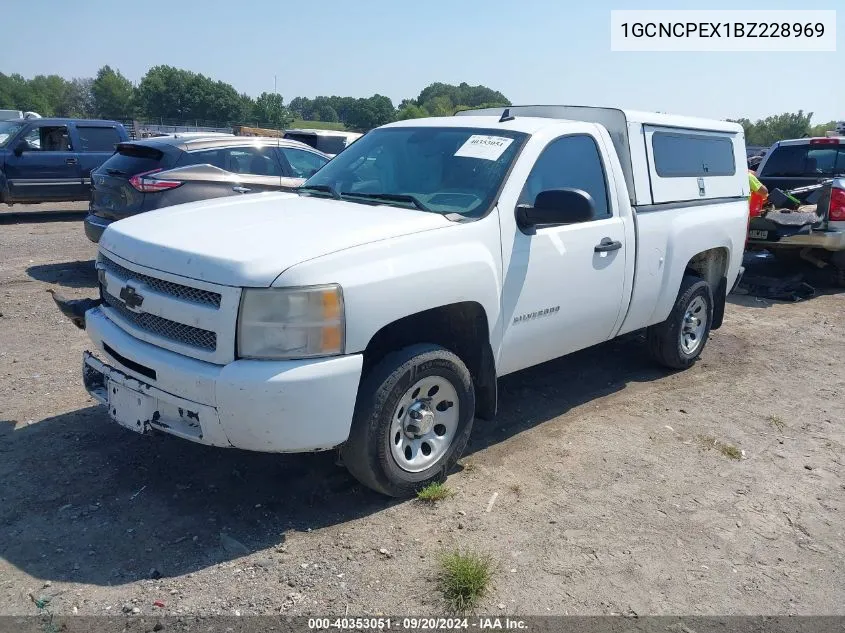 2011 Chevrolet Silverado 1500 Work Truck VIN: 1GCNCPEX1BZ228969 Lot: 40353051