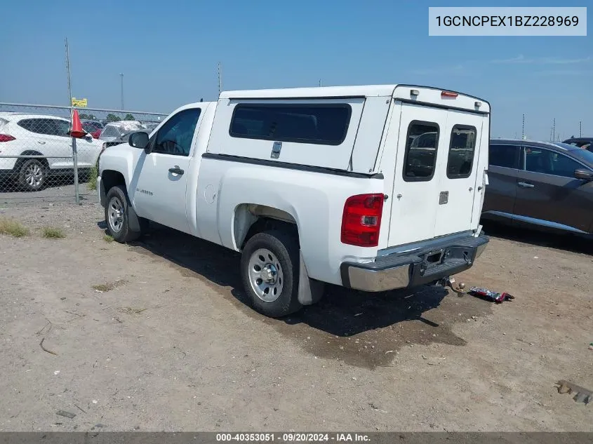 2011 Chevrolet Silverado 1500 Work Truck VIN: 1GCNCPEX1BZ228969 Lot: 40353051