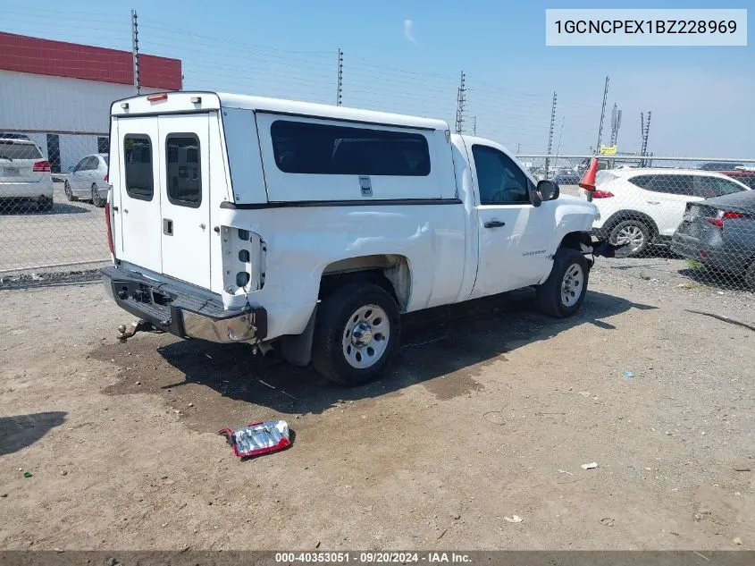 2011 Chevrolet Silverado 1500 Work Truck VIN: 1GCNCPEX1BZ228969 Lot: 40353051