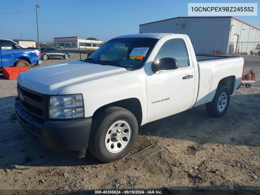 2011 Chevrolet Silverado 1500 Work Truck VIN: 1GCNCPEX9BZ245552 Lot: 40355824