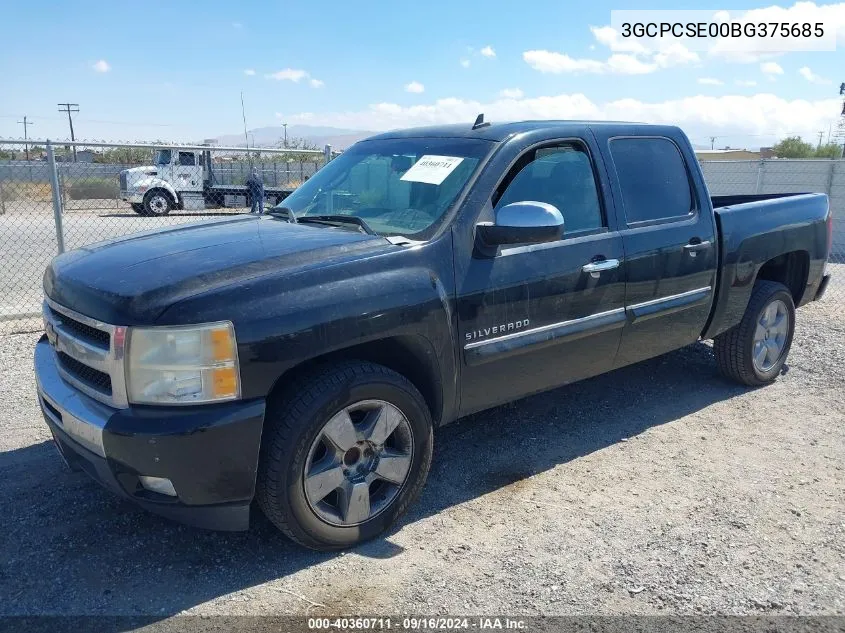 2011 Chevrolet Silverado 1500 Lt VIN: 3GCPCSE00BG375685 Lot: 40360711