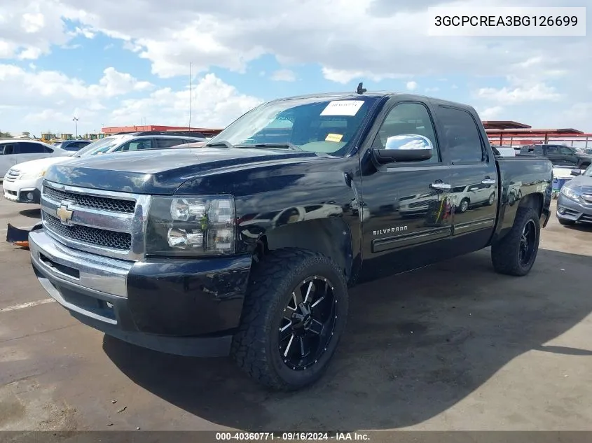 3GCPCREA3BG126699 2011 Chevrolet Silverado 1500 Ls