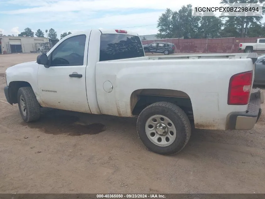 1GCNCPEX0BZ298494 2011 Chevrolet Silverado 1500 Work Truck