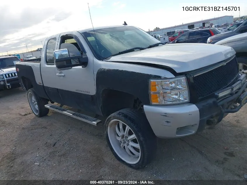 2011 Chevrolet Silverado 1500 Ltz VIN: 1GCRKTE31BZ145701 Lot: 40370261