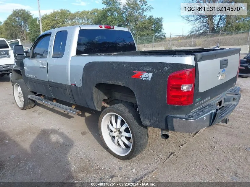 2011 Chevrolet Silverado 1500 Ltz VIN: 1GCRKTE31BZ145701 Lot: 40370261