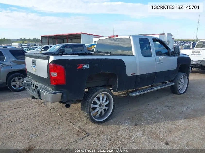 2011 Chevrolet Silverado 1500 Ltz VIN: 1GCRKTE31BZ145701 Lot: 40370261