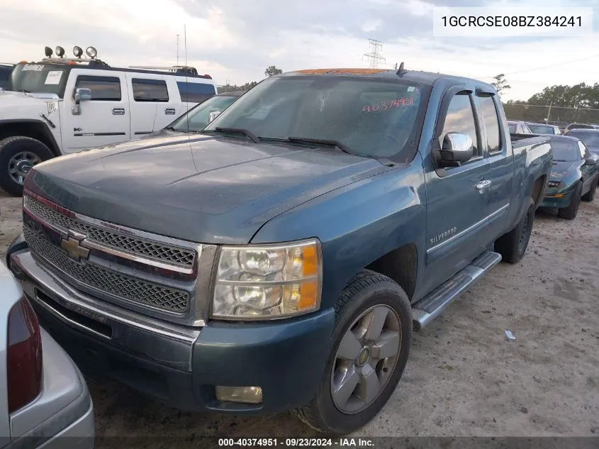 1GCRCSE08BZ384241 2011 Chevrolet Silverado 1500 Lt