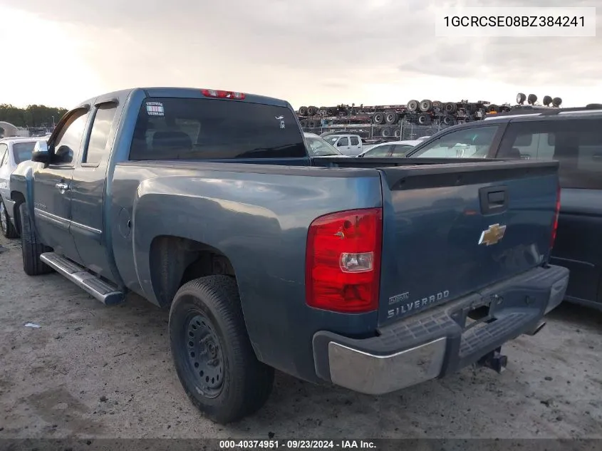 1GCRCSE08BZ384241 2011 Chevrolet Silverado 1500 Lt