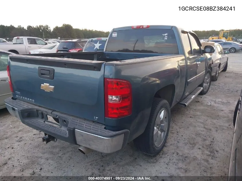 1GCRCSE08BZ384241 2011 Chevrolet Silverado 1500 Lt