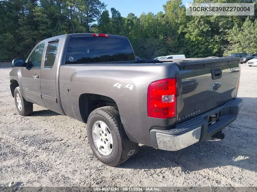 2011 Chevrolet Silverado 1500 Lt VIN: 1GCRKSE39BZ270004 Lot: 40375265