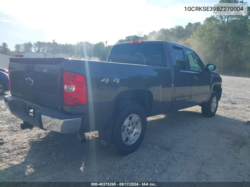 2011 Chevrolet Silverado 1500 Lt VIN: 1GCRKSE39BZ270004 Lot: 40375265