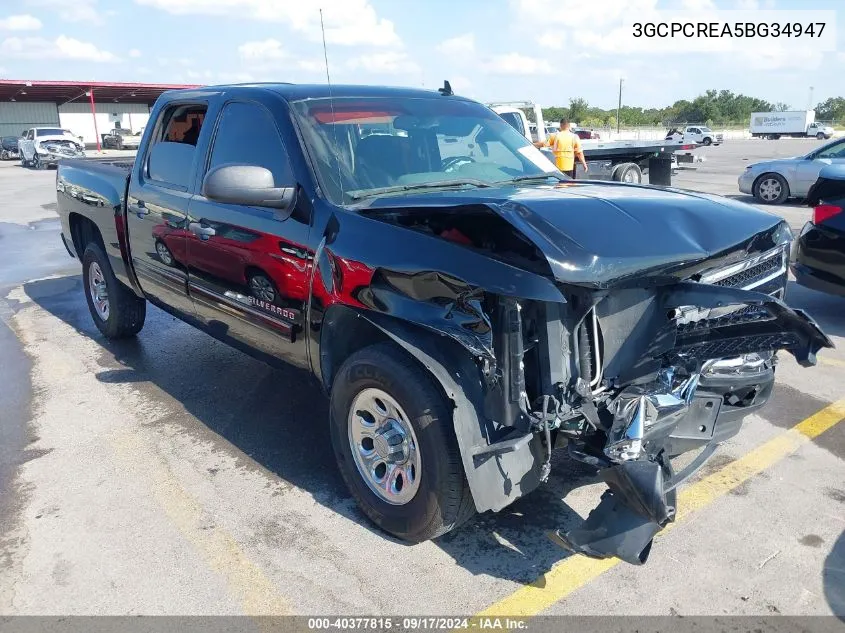 2011 Chevrolet Silverado C1500 Ls VIN: 3GCPCREA5BG34947 Lot: 40377815