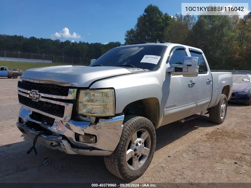 1GC1KYE88BF116042 2011 Chevrolet Silverado 2500Hd Ltz