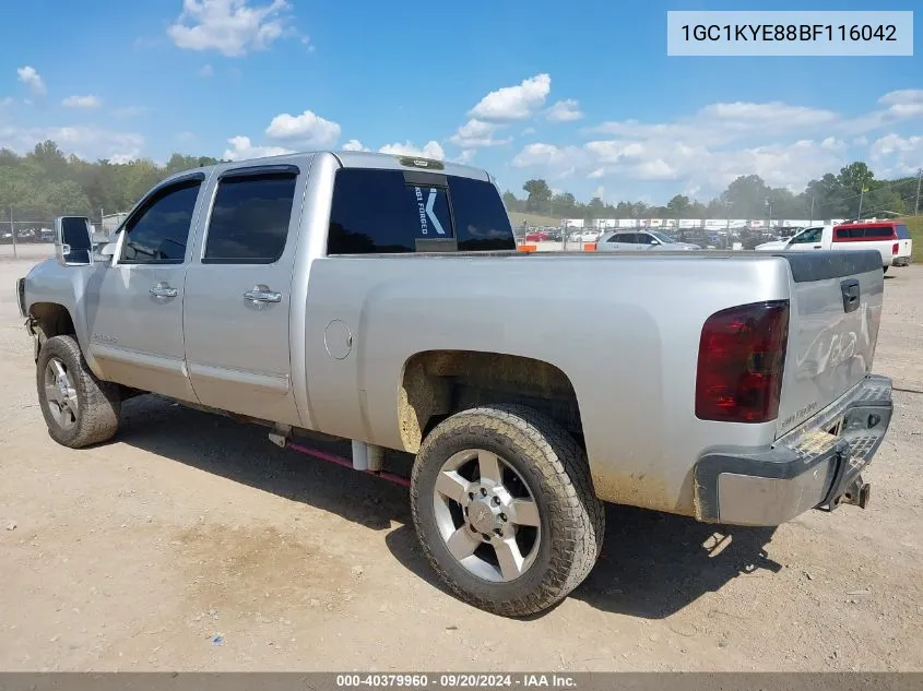 2011 Chevrolet Silverado 2500Hd Ltz VIN: 1GC1KYE88BF116042 Lot: 40379960