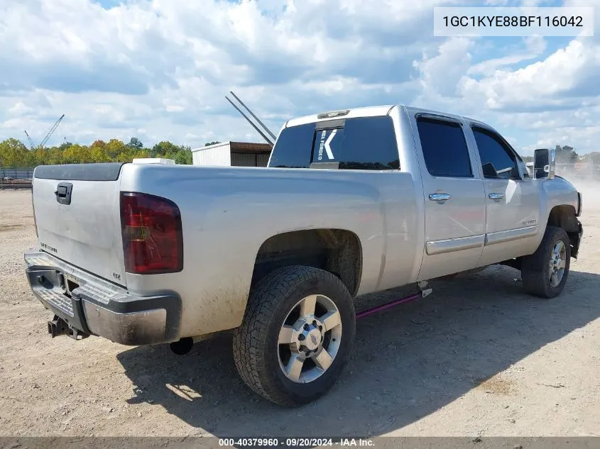 2011 Chevrolet Silverado 2500Hd Ltz VIN: 1GC1KYE88BF116042 Lot: 40379960