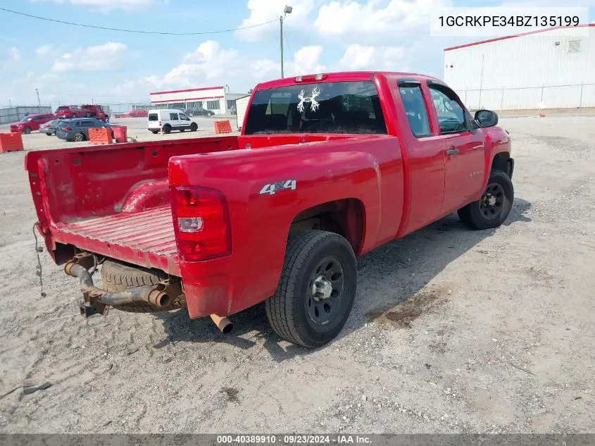 2011 Chevrolet Silverado 1500 Work Truck VIN: 1GCRKPE34BZ135199 Lot: 40389910