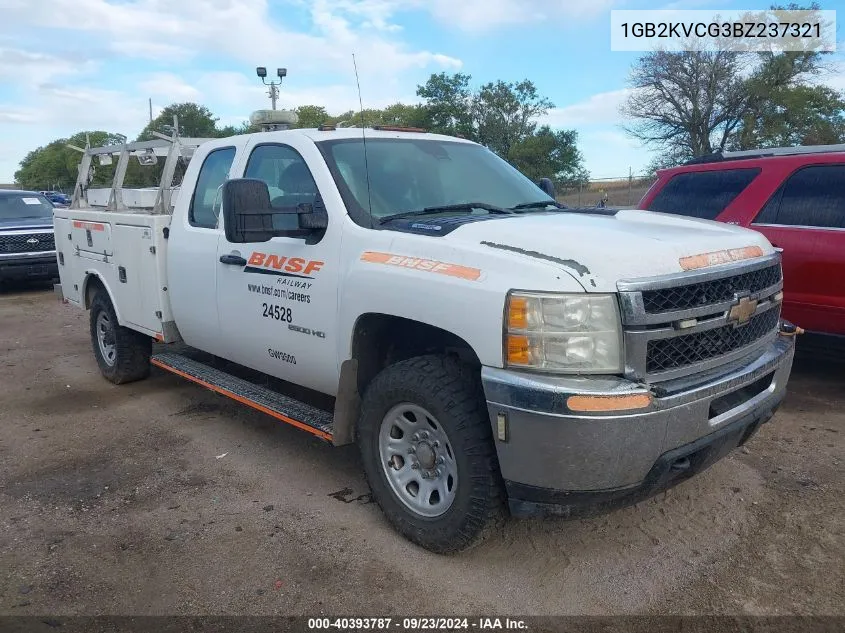 2011 Chevrolet Silverado 2500Hd Work Truck VIN: 1GB2KVCG3BZ237321 Lot: 40393787