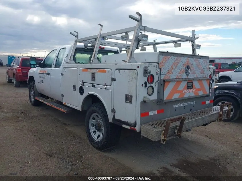 2011 Chevrolet Silverado 2500Hd Work Truck VIN: 1GB2KVCG3BZ237321 Lot: 40393787