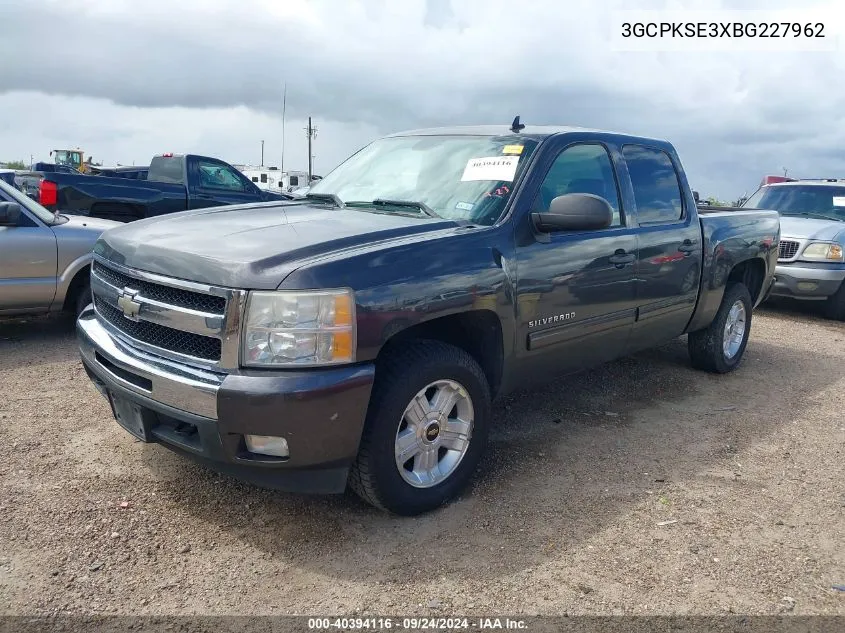 2011 Chevrolet Silverado 1500 Lt VIN: 3GCPKSE3XBG227962 Lot: 40394116