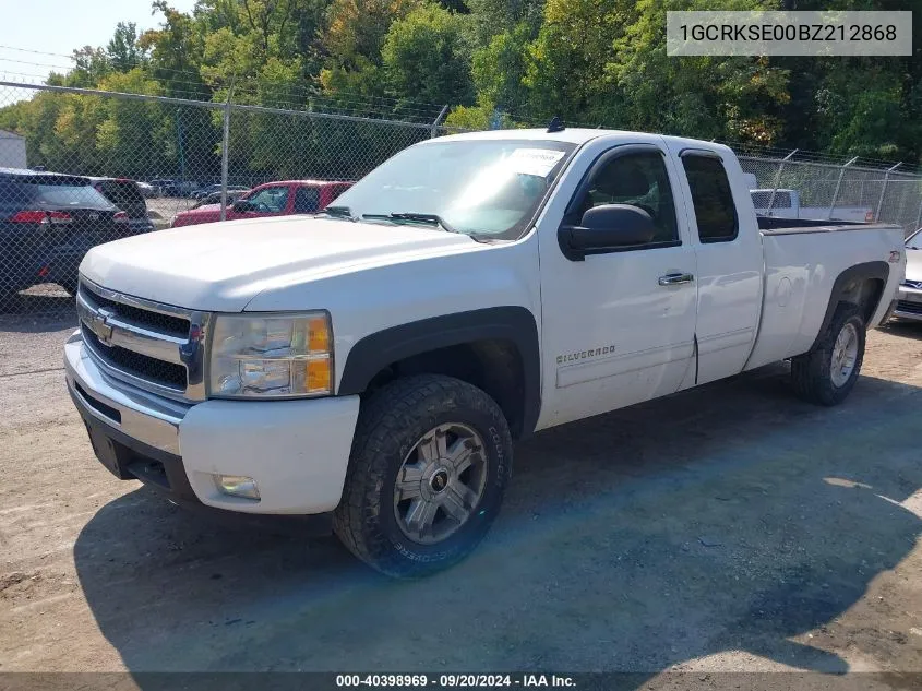 2011 Chevrolet Silverado 1500 Lt VIN: 1GCRKSE00BZ212868 Lot: 40398969