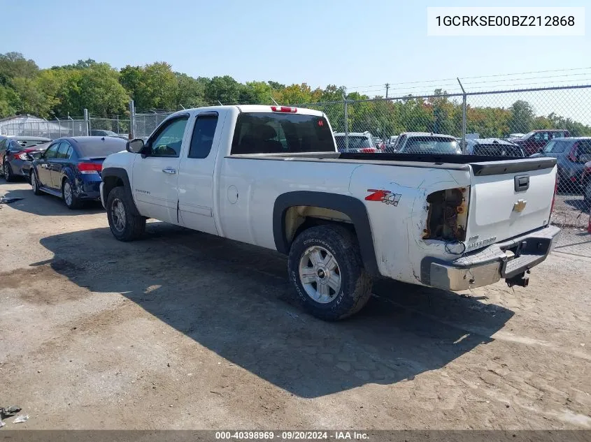 2011 Chevrolet Silverado 1500 Lt VIN: 1GCRKSE00BZ212868 Lot: 40398969