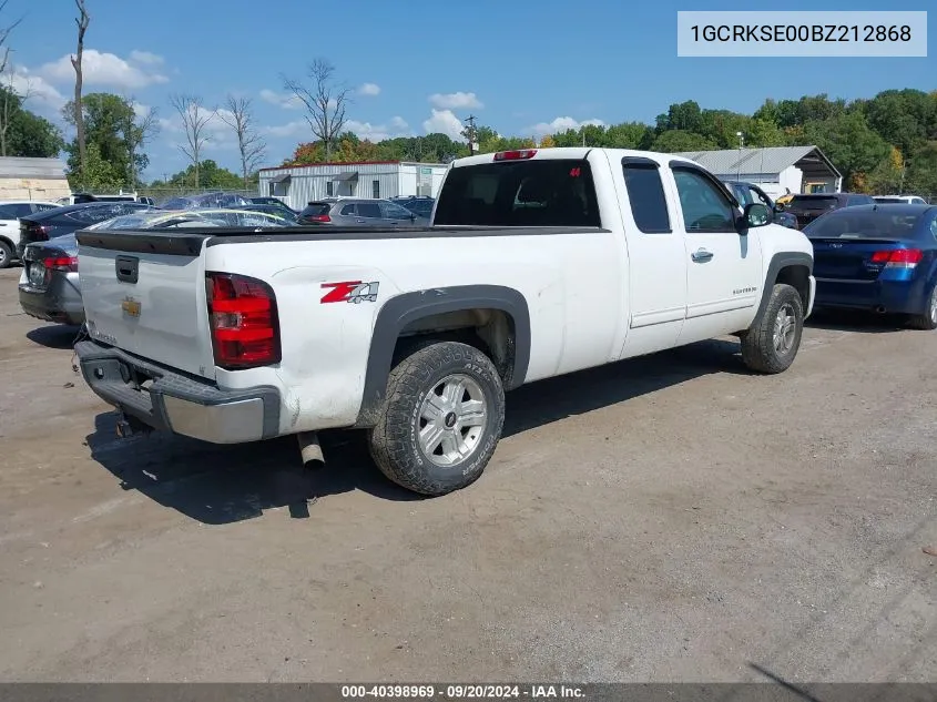 2011 Chevrolet Silverado 1500 Lt VIN: 1GCRKSE00BZ212868 Lot: 40398969